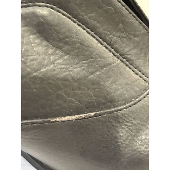 Kelly & Katie Womens Matte Black Faux Leather Slip On Booties Size 7.5 - Picture 9 of 10